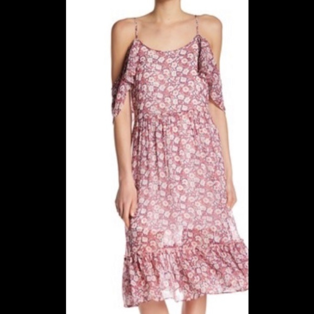 Rebecca minkoff Buffy Floral Cold-Shoulder Dress